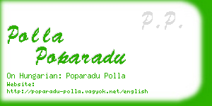 polla poparadu business card